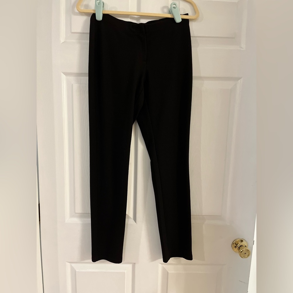 J. Jill black stretch pants women’s size 6 petite zipper button closure workwear